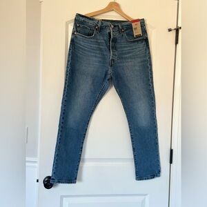 NWT Levi's Blue Straight Jeans - Women’s Classic 501 Style - 32x28